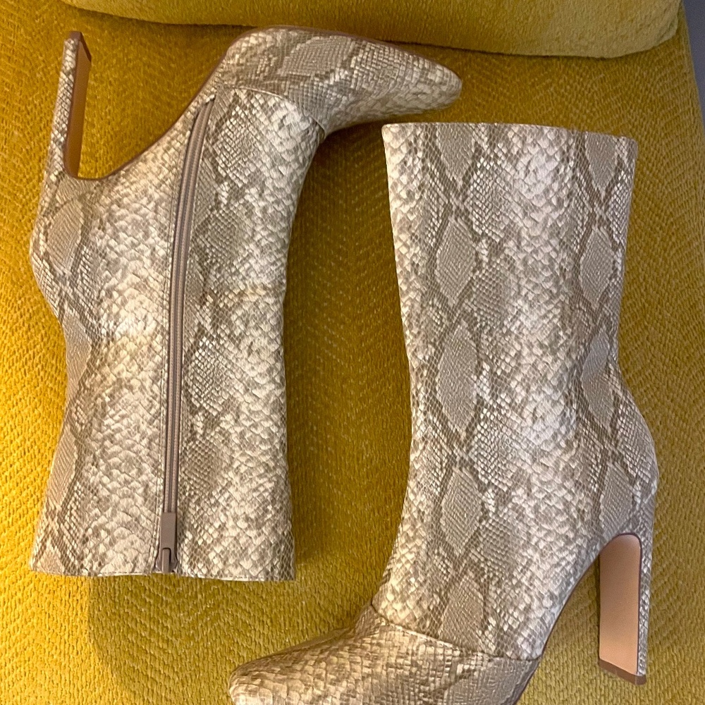 Snake Skin Booties